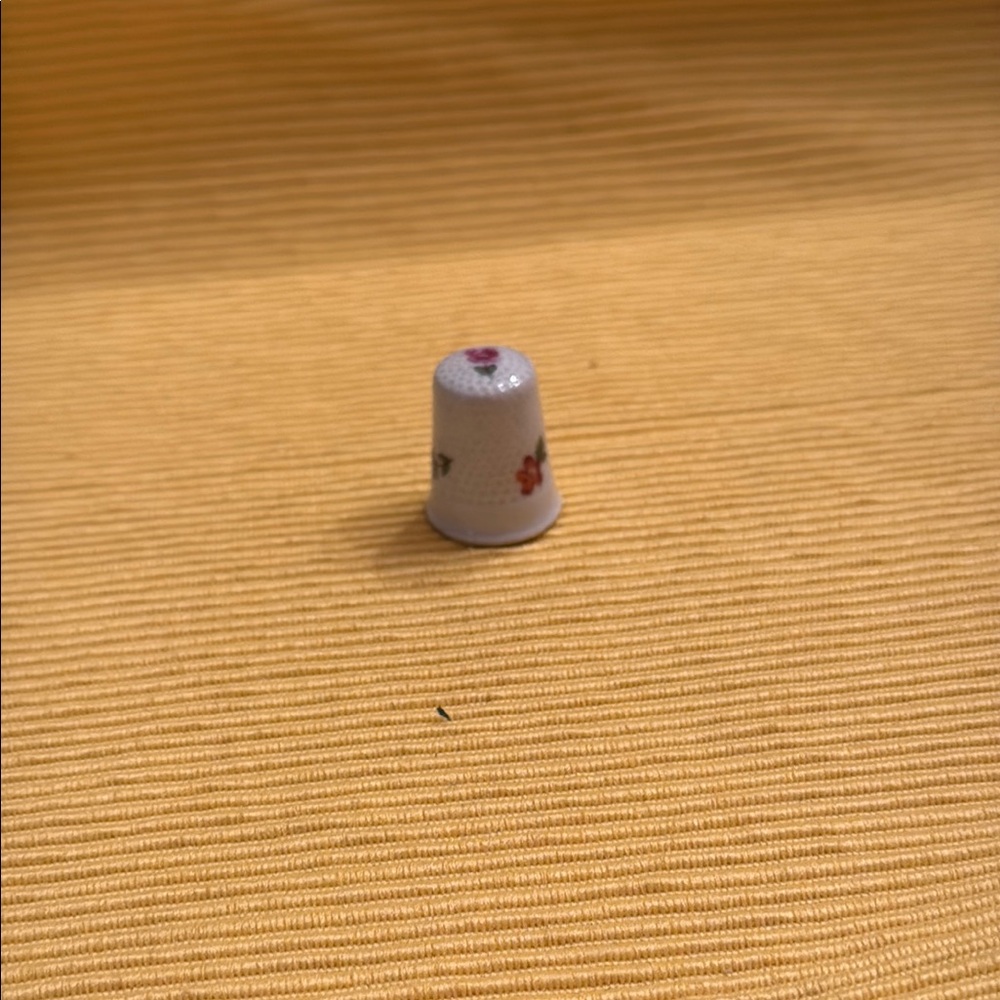 Floral Ceramic Thimble